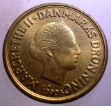 7.559 DANEMARCA MARGRETHE II 20 KRONER 1990 XF/AUNC