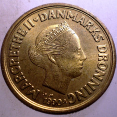 7.559 DANEMARCA MARGRETHE II 20 KRONER 1990 XF/AUNC