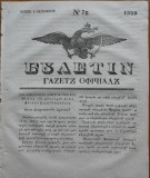 Cumpara ieftin Ziarul Buletin , gazeta oficiala a Principatului Valahiei , nr. 78 , 1839