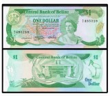 !!! F. RARR : BELIZE - 1 DOLAR 01.07.1983 - P 43 - UNC