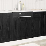 vidaXL Dulap de bucătărie Stejar Negru 60 x 1,5 x 67 cm Lemn compozit 8003862