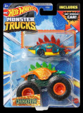 Cumpara ieftin Hot Wheels Monster Truck Si Masinuta Metalica Motosaurus