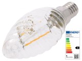 Lampă LED E14 alb cald 2W 2700K 250lm
