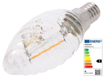 Lampă LED E14 alb cald 2W 2700K 250lm foto