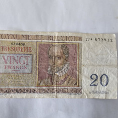Belgia 20 Francs 1956