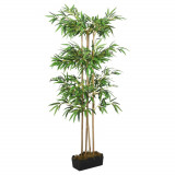 Arbore din bambus artificial 760 de frunze 120 cm verde GartenMobel Dekor, vidaXL