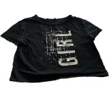 Tricou fetita, culoarea negru, 7-8 ani, 122-128 cm