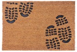 Cumpara ieftin Covoras de intrare GADHOME, maro negru, fibra nuca de cocos, 60 x 40 cm