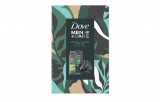 Setul Dove Men+Care Self Care Mineral Sage, Barbati: Puf de baie + Antiperspirant spray, 150 ml + Gel de dus, 250 ml