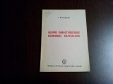 DESPRE CARACTERISTICILE ECONOMIEI CAPITALISTE - I. Rachmuth - P.R.M, 1948, 93 p., Alta editura