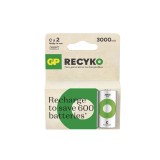 Set 2 baterii reincarcabile C/R14 Ni-MH GP ReCyko 3000 mAh