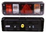 Lampa Krone LED 6 functii HYBRID DREAPTA Hella, 24V, Stop, Pozitie, Semnalizare, Ceata, Invers, Reflector Triunghiular