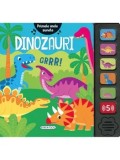 Cumpara ieftin Carte Primele mele sunete Dinozauri interactiva cu 5 sunete pentru copii. Aventuri preistorice, ilustratii colorate, pagini cartonate.
