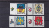 ROMANIA 2008 - INSEMNE HERALDICE ROMANESTI - TABS 2 - LP 1816 - MNH., Istorie, Nestampilat