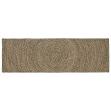 vidaXL Covoare de zonă Natural și Negru 80 x 300 cm Iută 42010621
