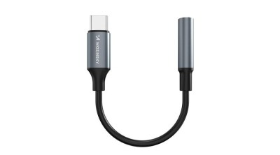 Adaptor Wozinsky WACM-01 USB-C - Jack Mini 3.5mm - Negru foto