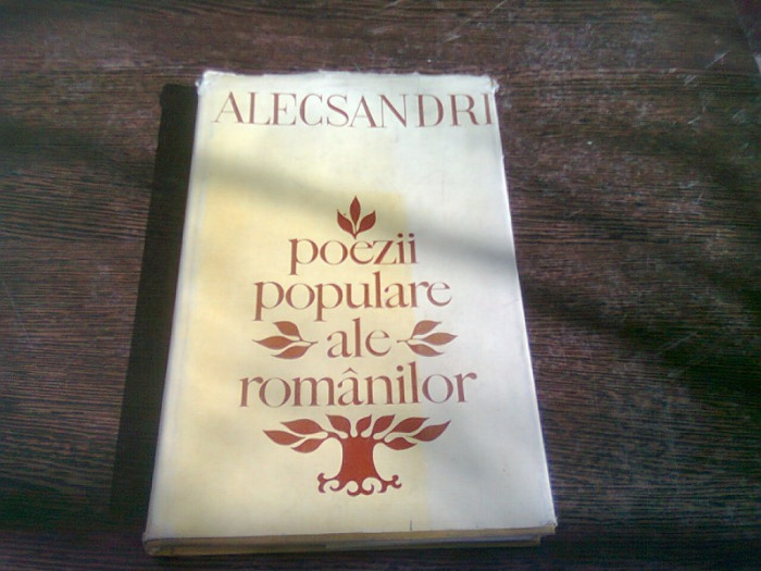 POEZII POPULARE ALE ROMANILOR de VASILE ALECSANDRI