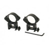 Inele, montura pentru lunete airsoft, 22 mm, metalice, negre