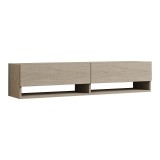 Cumpara ieftin Comoda TV suspendata Melosa, Pako World, Travertin 141x30x31 cm