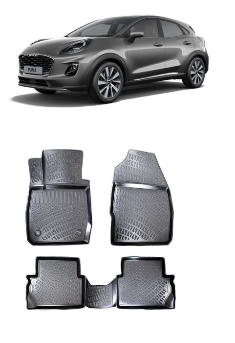 Set Covorase Auto Cauciuc tavita Ford Puma 2019-2024