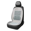 Husa scaun auto cu bile de masaj si suport lombar, dimensiuni 97 x 44 cm, culoare gri, Amio