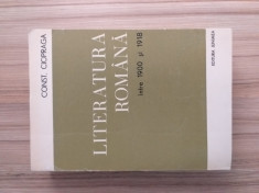 Constantin Ciopraga - Literatura romana intre 1900-1918 foto