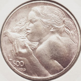 465 San Marino 500 lire 1973 Peace km 29 argint, Europa