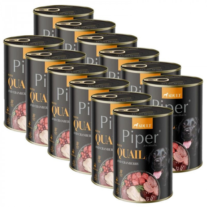 Conserve de piper Adult cu prepeliță și merișoare 12 x 400 g