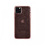 Husa iPhone 11 Pro Max Spigen Liquid Crystal Glitter Rose Quartz