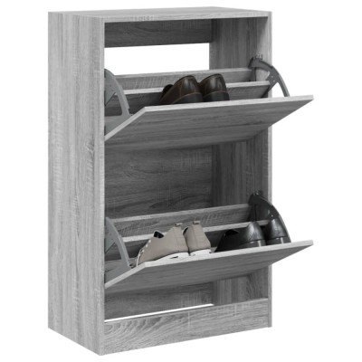 vidaXL Pantofar, gri sonoma, 60x34x96,5 cm, lemn compozit 839950 foto