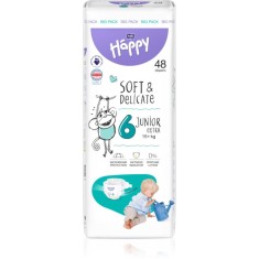Bella Baby Happy Soft&amp;Delicate Size 6 Junior Extra scutece de unică folosință 15+ kg 48 buc