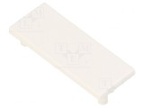 Obturator Alb pentru Profile LED, Set 20 Bucăți