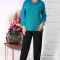 Compleu Elegant Lurex Tes AquaMarimea