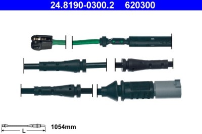 ATE 24.8190-0300.2 senzor de avertizare,uzura placute de frana foto