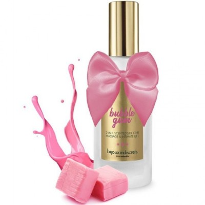 BIJOUX - BUBBLE GUM GEL 2 IN 1 SILICONE STRAWBERRY GUM 100 ML foto