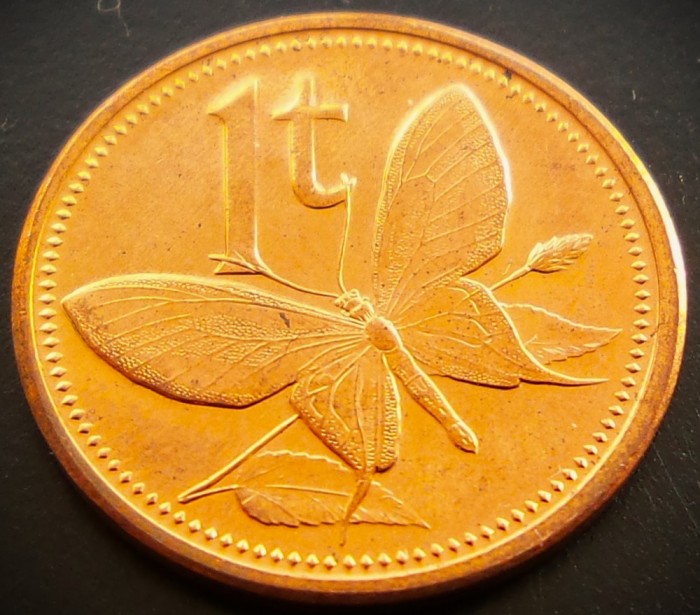 Moneda 1 TOEA - PAPUA NOUA GUINEE, anul 2004 *cod 1289 = UNC