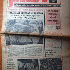flacara 15 aprilie 1983-ceausescu vizita in jud. olt si giurgiu,ceanclul flacara