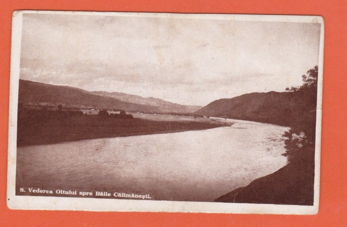 AMS @ - ILUSTRATA VEDEREA OLTULUI SPRE BAILE CALIMANESTI, NECIRCULATA, 1945