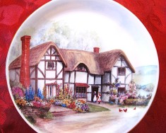 FARFURIE DECORATIVA PORTELAN ENGLEZESC BONE CHINA COTTAGES OF RURAL