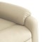 Fotoliu rabatabil electric, crem, material textil - 11