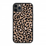 Husa iPhone 12 Pro - Skino Leopard Animal Print, Negru - Maro