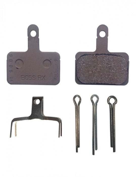 Placute de frana Shimano B05S resin cu arc, 3 tipuri de split pin Cod:EBPB05SRXCS