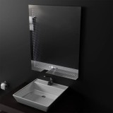 Oglinda LED Rectangulara, 60x80cm, Morrin Senzor MotionGlow Marcello, Efect 3D ModernLight Concept
