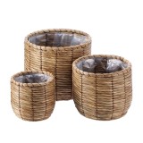 Cumpara ieftin Set 3 ghivece flori fibre naturale natur II 18 x 16,5 cm, 23,5 x 20,5 cm, 29 x 25 cm