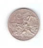 Moneda Franta 10 francs/franci 1984 Francois Rude 1784-1984, tipul A, stare buna, curata, Europa, Bronz-Aluminiu