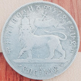 859 Etiopia 1/2 Birr 1899 Menelik II - 1897 km 4 argint, Africa