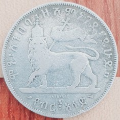 859 Etiopia 1/2 Birr 1899 Menelik II - 1897 km 4 argint foto