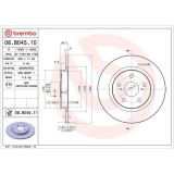 Set disc frana Toyota Avensis Estate ( T27) 11.08-10.18, Avensis Sedan ( T27) 11.08-10.18, Spate, 290X11mm, plin, BREMBO
