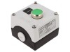 Casetă de comandă cu 1 buton plat IP67 metal NO