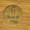 Romania - moneda de colectie raruta - 1 ban 1952 cu stema RPR - stare f buna !